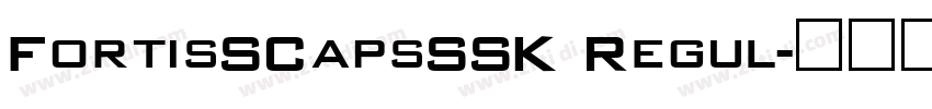 FortisSCapsSSK Regul字体转换